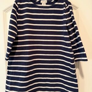 Crewcuts Navy and White Striped Top